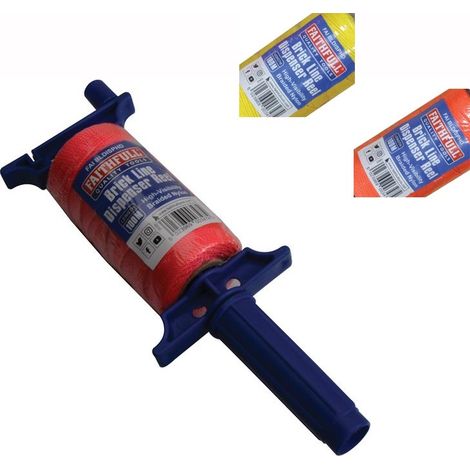 Faithfull Builders Brick Line Dispenser Reel Hi-Vis Line 100m 330ft FAIBLDISPHD (1/5)