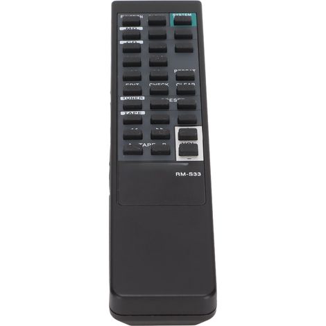 Control remoto RMS33 compatible con HCDH801, MHCS30 – Sistema de audio – Universal – Control de volumen, fuente y reproducción – Repuesto duradero