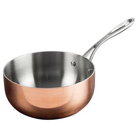 Sauteuse conique triple épaisseur en cuivre Vogue Tri Wall 200 mm (1/5)