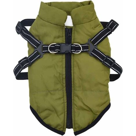 Veste pour chien avec sangle de poitrine réfléchissante et imperméable L24
