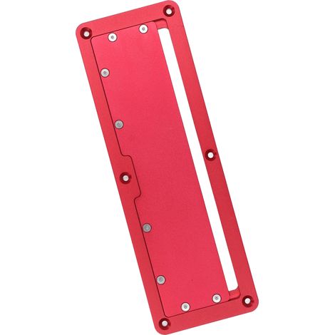 Plaque de protection rabattable pour scie circulaire, accessoire en alliage d'aluminium pour le travail du bois (1/5)