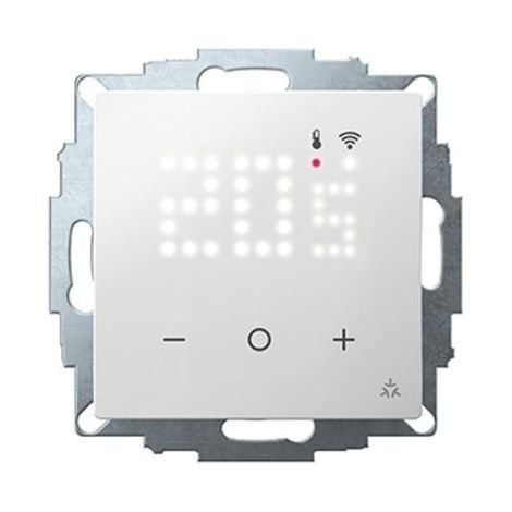 Termostato ambiente design moderno bianco eberle