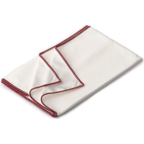 Lot de 2 chiffons microfibre pour polissage de verres et vaisselle, rouges, 45 × 60 cm (1/5)