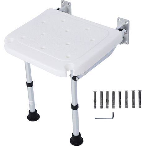 Chaise de douche pliante, tabouret de salle de bain mural, banc antidérapant pour femmes âgées et enceintes (1/5)