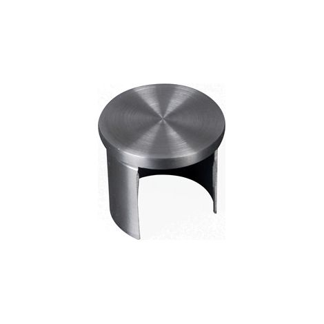 [QUALITE FRANCAISE] - Finition plate pour Tube Ø42.4 pour garde-corps verre - épais. 2 - INOX 316