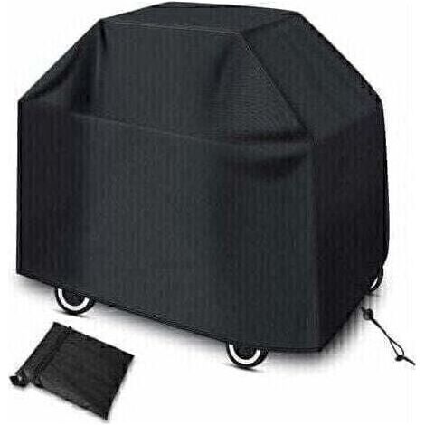 Mascot BBQ cover, outdoor protective cover, waterproof cover, UV protection, windproof, dustproof (145 x 61 x 117 cm, Black) (1/5)