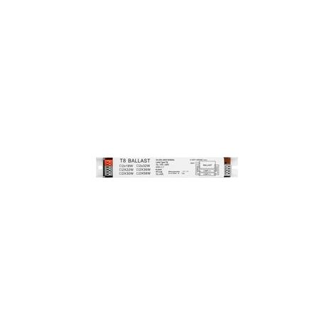 T8 220240 V AC 2 x 18 W Ballast électronique pour lampe fluorescente à large tension (1/5)