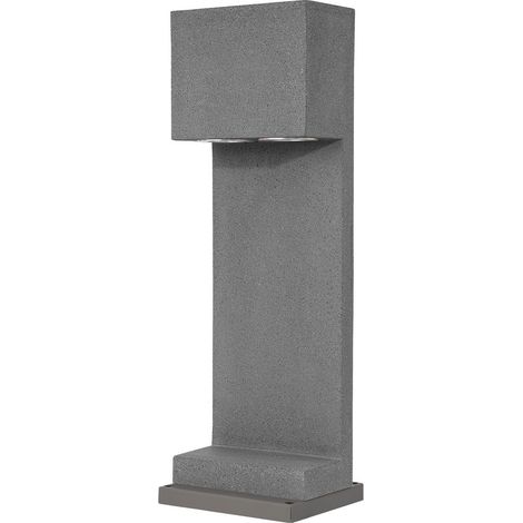 Merano Bellevue Borne d'Extérieur 2 Lumières Béton Gris Aluminium LED GU10 2x10W IP65
