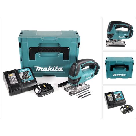 Makita DJV 180 RY1J Scie sauteuse pendulaire sans fil 18V + 1x Batterie 1,5Ah + Chargeur + Coffret Makpac (1/5)
