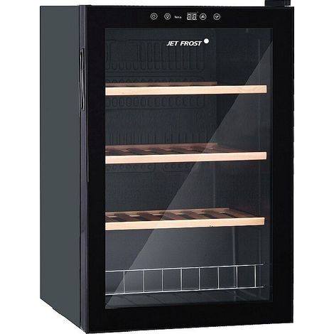 Vente-Unique – Cave à vin de service 48 bouteilles – Thermostat ajustable – Système antivibrations – Verre trempé – 128 L – Classe énergétique G
