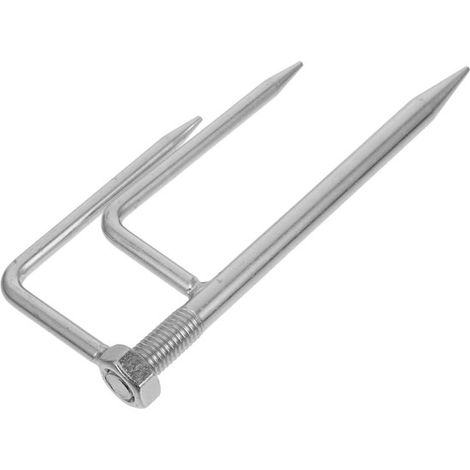 Verzinkter Dreibein-Sonnenschirmständer (groß) – 250 mm, 3-Punkt-Befestigung, für Angeln, Garten und Strand, robuste Ausführung