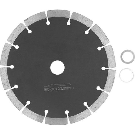 Disque à tronçonner diamanté à dents ultra-minces et dentelées pour meuleuses d'angle, 180 mm