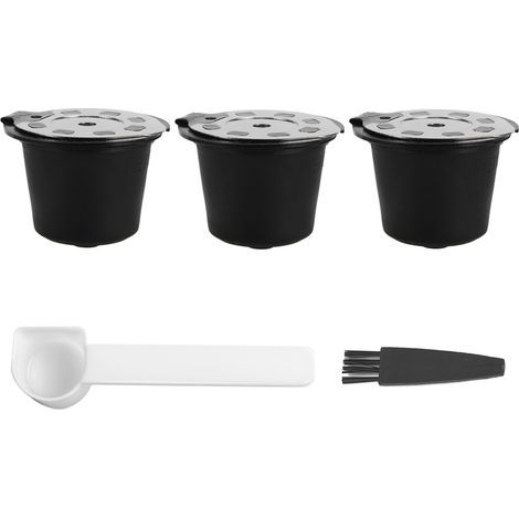 Capsule à Café Réutilisable en Acier Inoxydable Chromé Compatible Nespresso (1/5)
