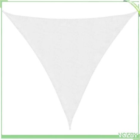 Voile de parasol triangulaire - FAF EICY - 135295 - 6x6x6 m - Blanc - Tissu Oxford PU anti-UV (1/5)
