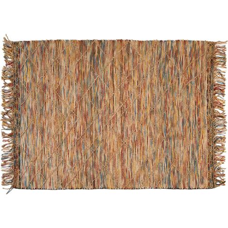 Tapis Multicolore en Laine et Jute Tissage Artisanal Fait Main 160 x 230 cm - PANGIVO (1/5)