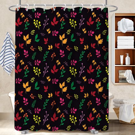 Rideau de bain en polyester 180x180 décoratif cache baignoire pour famille nombreuse (1/5)