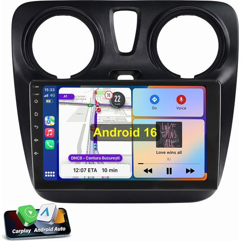 Pour Dacia Lodgy Dokker GPS WIFI BT FM RDS Autoradio Carplay 2+16G (1/5)