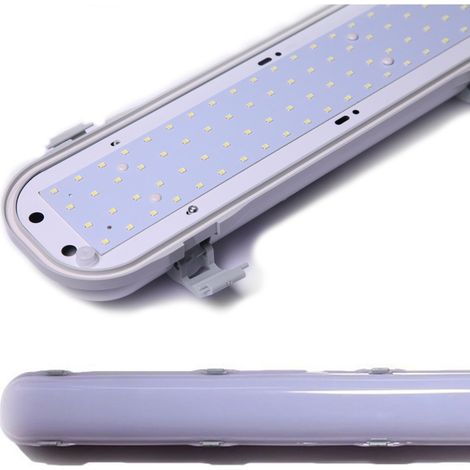 Trade Shop - PLAFONIERA LED IMPERMEABILE 150CM MIT NICHT 6500K ZUSAMMENARBEIT OPACA 60W -