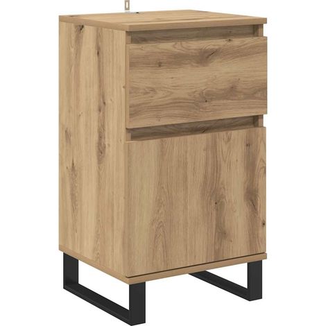 Buffet,Bahut,Meuble de Rangement chêne artisanal 35 x 40 x 70 cm Bois d'ingénierie CFW93126 (1/5)