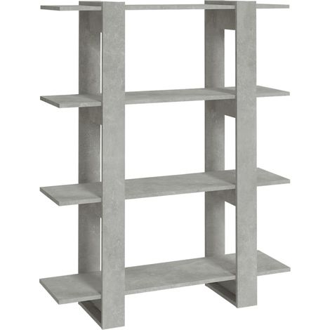 Maison Exclusive - Bücherregal/Raumteiler Betongrau 100x30x123,5