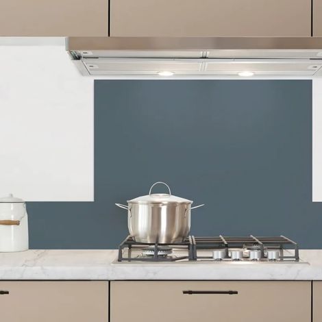 Fond de hotte en aluminium - essentiel bleu paon - 70x90 cm (1/5)