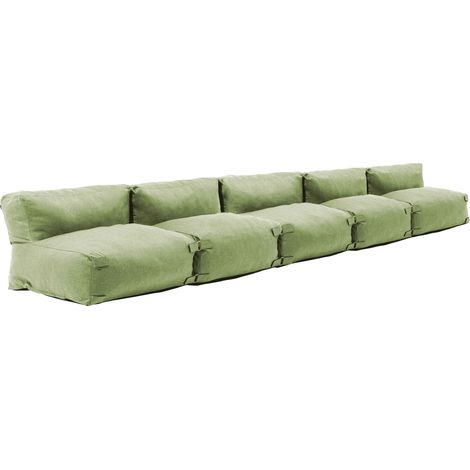 Salon de jardin modulable 5 places vert cactus - Mixi