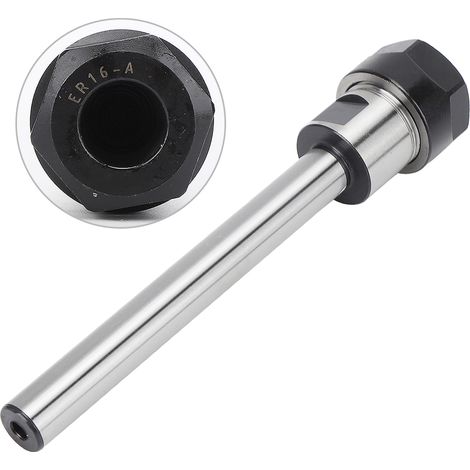 Tige d'extension droite pour porte-mandrin à pince en acier allié au chrome-molybdène ER16A-100L(C12) (1/5)