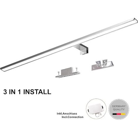 LED Bathroom Mirror Lamp 80 cm 15 W 1650 Lumen 230 V 3000 K Aluminium Waterproof (1/4)