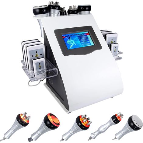 6-in-1 cavitation machine, multifunctional body massager for skin tightening, cellulite reduction device for home beauty salons (1/5)
