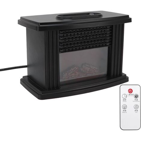 Chauffage de cheminée électrique, petit et Mini, silencieux, élégant, pour bureau, chambres à coucher, bureaux (1/4)