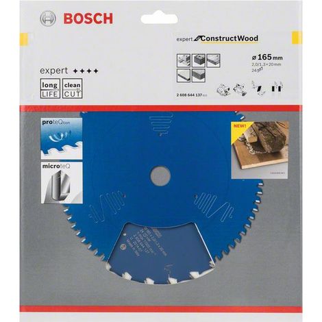 BOSCH Kreissägeblatt Außen-Ø 165 mm Zähnezahl 24 WZ ( 8000342207 )
