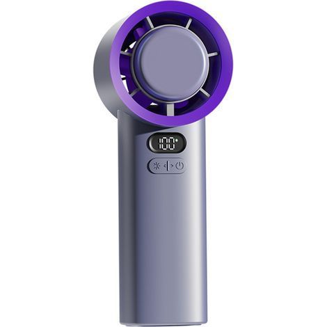 Wiederaufladbarer Mini-USB-Tischventilator, 5000-mAh-Akku, 100 einstellbare Geschwindigkeitsstufen, LCD-Bildschirm, Turbo-Boost-Technologie. (1/5)