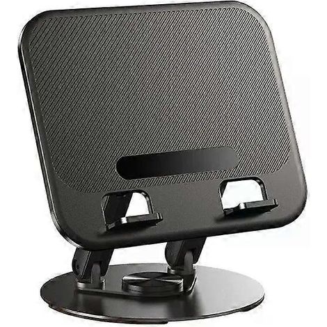 Desktop-Laptopständer, robuste Metallbasis, 360°-Drehhalterung, ergonomischer, faltbarer Ständer für die Zusammenarbeit (1/4)