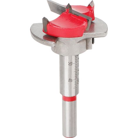 Sollbry Broca helicoidal de 20 mm para madera, llave hexagonal, abridor de agujeros para carpintería, cortador de núcleo de sierra para bisagras de carpintería, herramientas manuales (1/3)