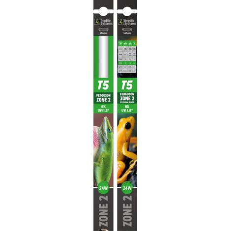 Reptile Systems T5 Leuchtstoffröhre 6% UVB, UVI 1.8, Ferguson Zone 2 - 24W (550 mm) (1/3)