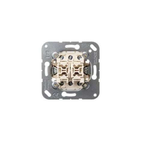 Mecanismo doble pulsador conmutador 10AX 250V JUNG 539U
