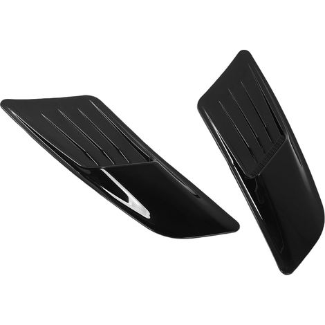 Aérations de Capot de Voiture, Couvercle d'aération de Capot en ABS Noir Brillant, Remplacement pour E90 C6 350Z, avec Couvercle d'aération de Base Adhésif (1/5)
