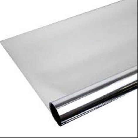 Film adhésif multi-usages pour vitres - Protection UV 99 % - Anti-chaleur - Effet miroir - Film argenté - 45 x 200 cm (1/5)