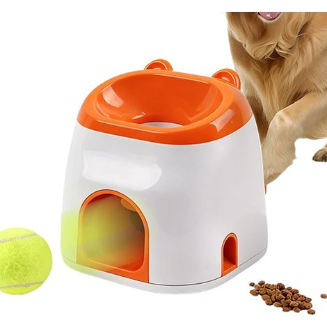 Lanceur de balles pour chien : éducatif et amusant. Ce lanceur de balles avec plateau à friandises permet aux chiens de rapporter les balles et convient aussi bien à l’extérieur (jardin, parc) qu’à l’ (1/5)