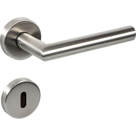 Maniglia per porta in acciaio inossidabile MINKUROW Uso interno ed esterno di qualità durevole e resistente su porte di casa, soggiorni, cucine, camere da letto e bagni Blocco tasti 1 gioco (1/5)