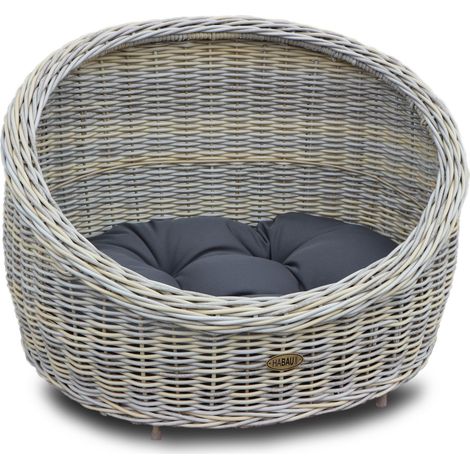 HABAU Sofa für Hunde und Katzen mit Kissen, aus Polyethylen mit Metallrahmen