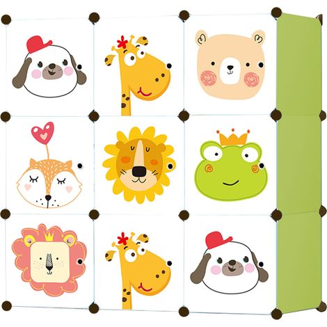 Armario modular infantil mágico Valora W01 lote de 9 unidades de almacenamiento (1/2)