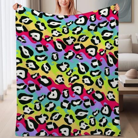 Couverture polaire ultra-douce familiale 60x80 pouces, usage pour lit, canapé, voyage, camping (1/4)
