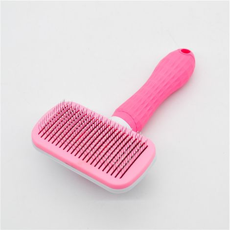 Brosse Chiens Chats, Autonettoyante Brosse poils morts pour chat chien, Enlèvement Efficace jusqu'à 95% des Poils Morts et Poils Tomentose, adapté pour les Chiens Chats cheveux courts et longs (1/5)