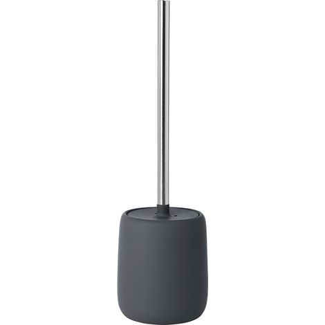 Brosse WC en céramique et Plastique aimantée, Douce au Toucher, hygiénique, autoportante, Accessoire de Salle de Bain Moderne (H x l x P) 39 x 11 x 11 cm, aimanté, 69040 (1/3)