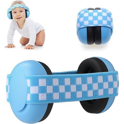 Baby Noise Cancelling Headphones, Noise Suppression, Mini Noise Cancelling Headphones, Children's Hearing Protection, Hearing Protection Headphones, Blue (1/5)