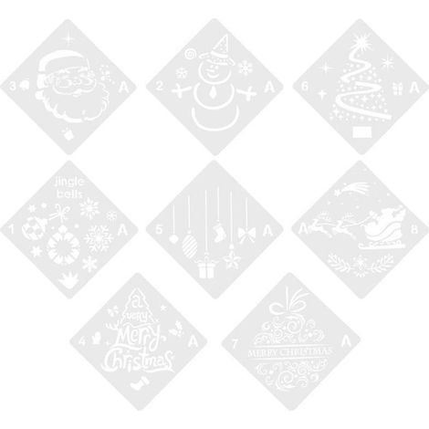 Pochoirs de Noël en 8 pièces (1/3)