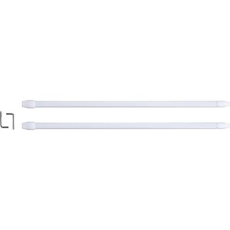 Lot De 2 Tringles Extensibles "paio" 30-50cm Blanc (1/4)