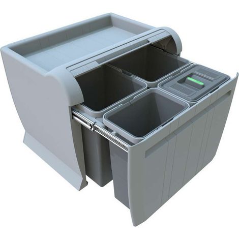 Elletipi City - Cestino integrato, diviso, 40 l PTA 5040A