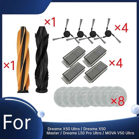 Lot de 18 pièces pour X50 Ultra/X50 Master/L50 Pro Ultra/V50 Ultra Aspirateur Ultra accessoires (1/5)